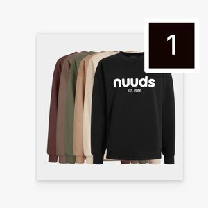 Nuuds Women’s Crewneck Sweater in Black